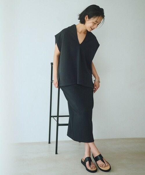 UNFILO / アンフィーロ ミニ・ひざ丈スカート | BEAUTY FORM JERSEY Light Iラインスカート | 詳細15