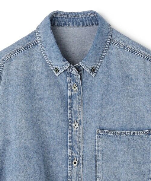 UNFILO / アンフィーロ シャツ・ブラウス | 【UNFILO DENIM LIGHT】 クロップドシャツ | 詳細10