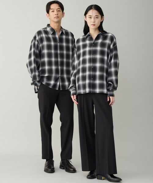 UNFILO / アンフィーロ シャツ・ブラウス | 【男女兼用】エアリーシアー オンブレシャツ | 詳細5