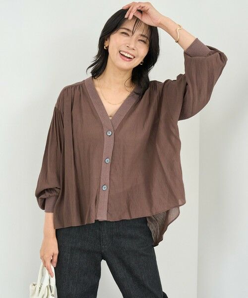 UNFILO / アンフィーロ シャツ・ブラウス | シアーシャツ カーディガン | 詳細2