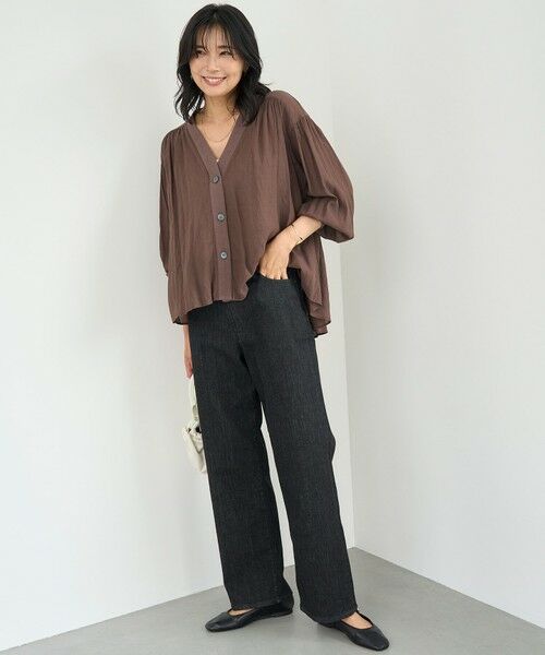 UNFILO / アンフィーロ シャツ・ブラウス | シアーシャツ カーディガン | 詳細6