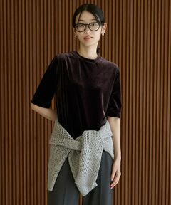 UNFILO / アンフィーロ カットソー | ストレッチ ベロアTシャツ