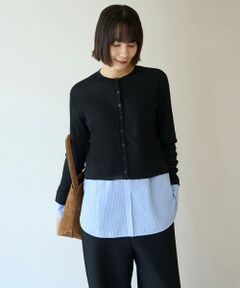 UNFILO / アンフィーロ カーディガン・ボレロ | シアー クロップド カーディガン