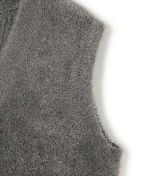 UNFILO / アンフィーロ ベスト | ナイロンシャギー カーディガン ベスト | 詳細9