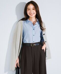 UNFILO / アンフィーロ カーディガン・ボレロ | ナイロンシャギー Vネックカーディガン