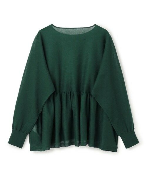 UNFILO / アンフィーロ ニット・セーター | シアー ペプラムニット | 詳細1