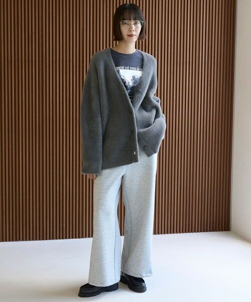 UNFILO / アンフィーロ カーディガン・ボレロ | ナイロンシャギー Vネックカーディガン | 詳細16
