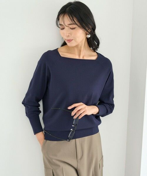 UNFILO / アンフィーロ ニット・セーター | マイビューティニット スクエアネック | 詳細10