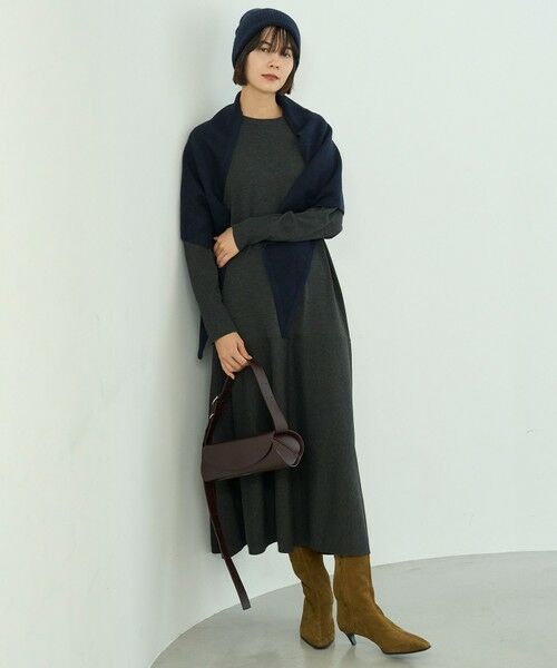 UNFILO / アンフィーロ ミニ丈・ひざ丈ワンピース | 【野呂佳代さん着用】マイビューティニット フレアワンピース | 詳細11