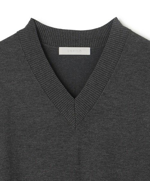 UNFILO / アンフィーロ ミニ丈・ひざ丈ワンピース | 【野呂佳代さん着用】マイビューティニット Ｖネックワンピース | 詳細5