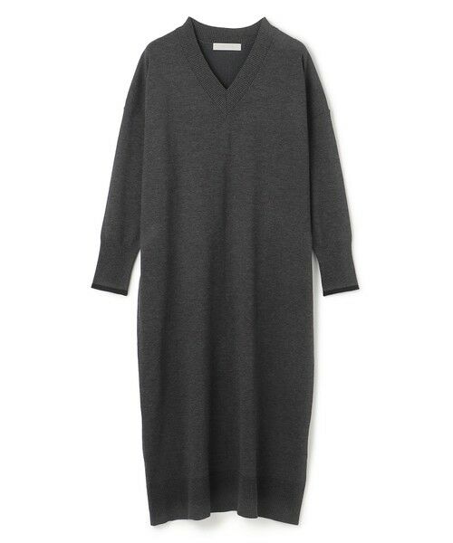 UNFILO / アンフィーロ ミニ丈・ひざ丈ワンピース | 【野呂佳代さん着用】マイビューティニット Ｖネックワンピース | 詳細3