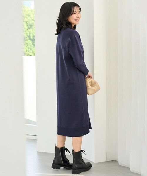 UNFILO / アンフィーロ ミニ丈・ひざ丈ワンピース | 【野呂佳代さん着用】マイビューティニット Ｖネックワンピース | 詳細10