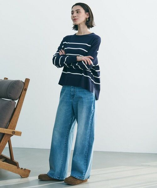 UNFILO / アンフィーロ デニムパンツ | 【UNFILO DENIM/新色追加】撥水ストレッチ ルーズワイドデニム | 詳細5