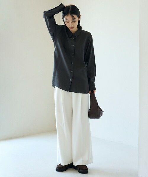 UNFILO / アンフィーロ シャツ・ブラウス | レギュラーカラー ポプリンシャツ | 詳細15