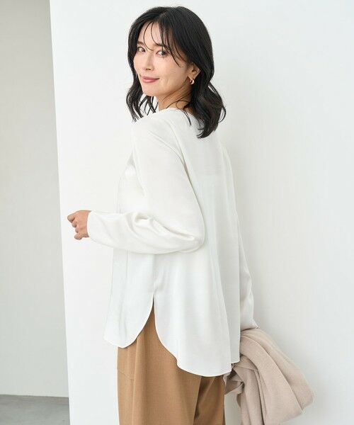 UNFILO / アンフィーロ シャツ・ブラウス | サテン レイヤードブラウス | 詳細2