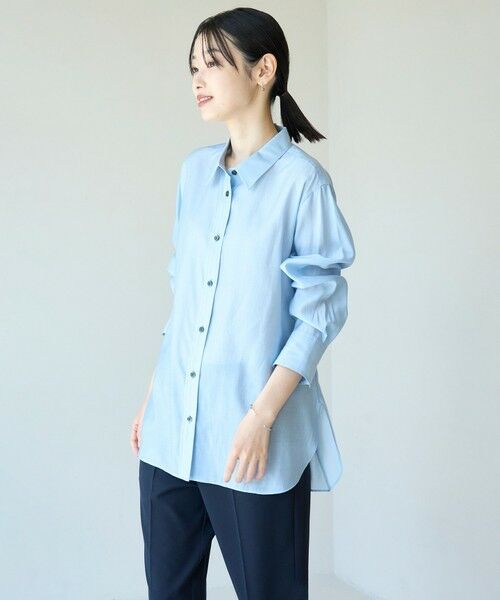 UNFILO / アンフィーロ シャツ・ブラウス | レギュラーカラー ポプリンシャツ | 詳細3