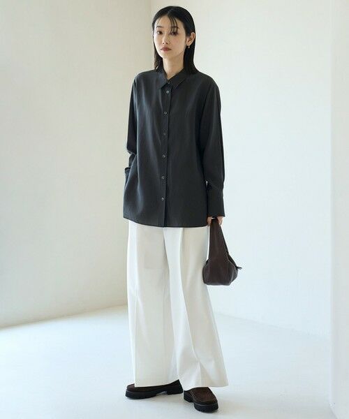 UNFILO / アンフィーロ シャツ・ブラウス | レギュラーカラー ポプリンシャツ | 詳細16