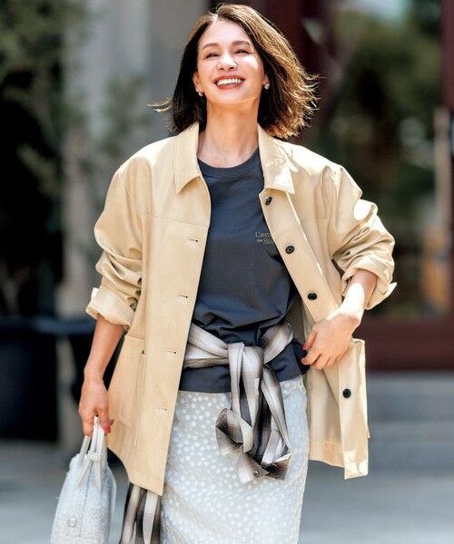 UNFILO / アンフィーロ その他アウター | 【洗える】フェイクレザー ジャケット(バターイエロー)