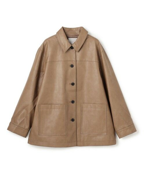 UNFILO / アンフィーロ その他アウター | 【洗える】フェイクレザー ジャケット | 詳細10
