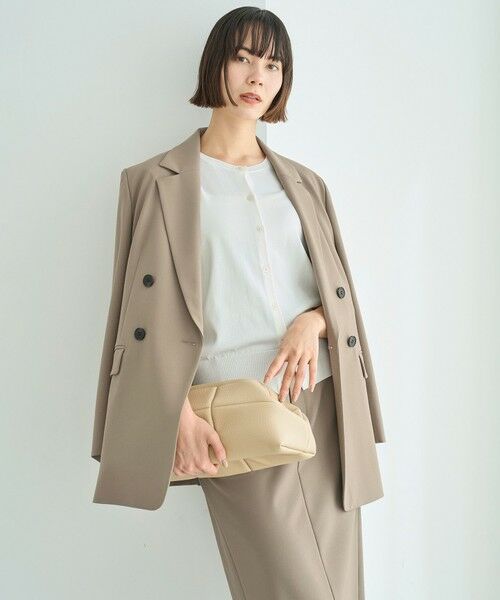 UNFILO / アンフィーロ テーラードジャケット | ウールライク ダブルブレスト ジャケット | 詳細2