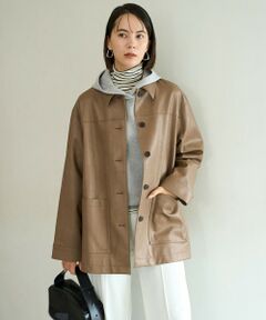 UNFILO / アンフィーロ その他アウター | 【洗える】フェイクレザー ジャケット