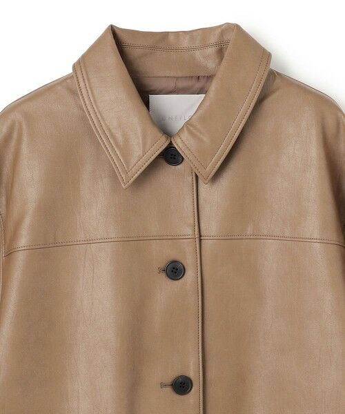 UNFILO / アンフィーロ その他アウター | 【洗える】フェイクレザー ジャケット | 詳細11