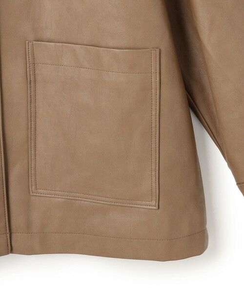 UNFILO / アンフィーロ その他アウター | 【洗える】フェイクレザー ジャケット | 詳細13