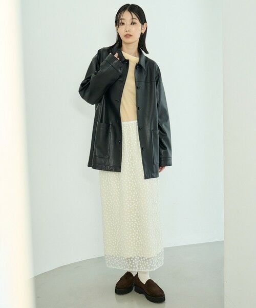 UNFILO / アンフィーロ その他アウター | 【洗える】フェイクレザー ジャケット | 詳細22