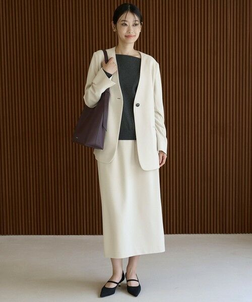 UNFILO / アンフィーロ その他アウター | BEAUTY MOVE ノーカラージャケット | 詳細1