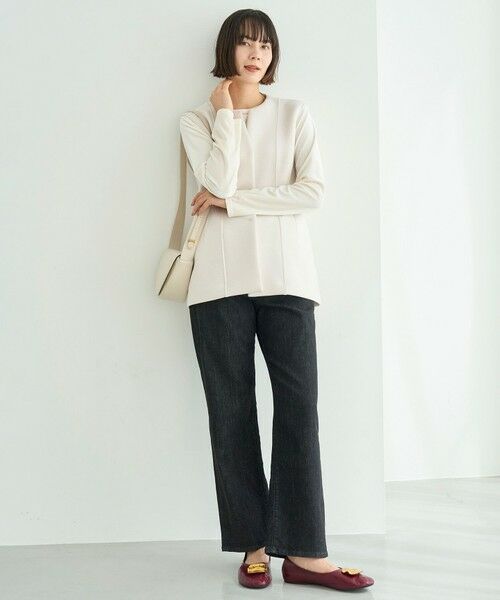 UNFILO / アンフィーロ カットソー | ストレッチ ベロアロンT | 詳細3