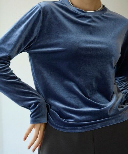 UNFILO / アンフィーロ カットソー | ストレッチ ベロアロンT | 詳細11