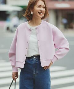 ebure　コットンカシミヤ　ローゲージカーディガン　幅広短丈　ピンク　ゆったり カーディガン・ボレロ（条件：ピンク系）| ファッション通販