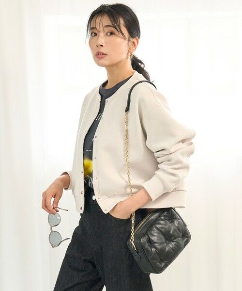 UNFILO / アンフィーロ カーディガン・ボレロ | 【野呂佳代さん着用】BEAUTY FORM JERSEY スナップカーディガン | 詳細1