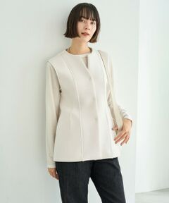 UNFILO / アンフィーロ ベスト | 【VERY×UNFILOコラボ】BEAUTY FORM JERSEY+ ペプラムジレ