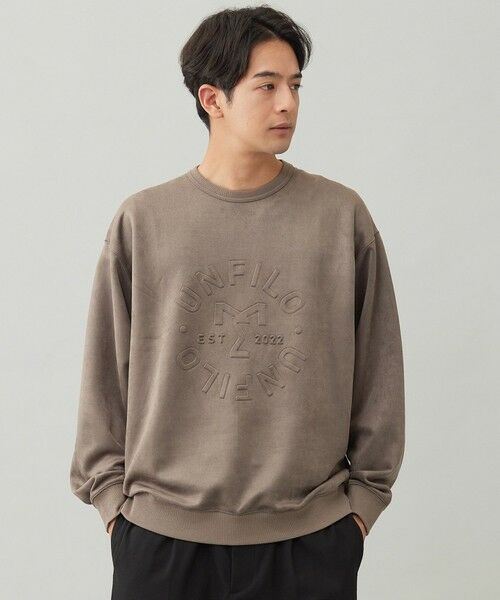 UNFILO / アンフィーロ カットソー | 【男女兼用】クリーンスエード エンボスロゴ クルー | 詳細7