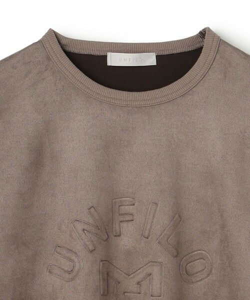 UNFILO / アンフィーロ カットソー | 【男女兼用】クリーンスエード エンボスロゴ クルー | 詳細18