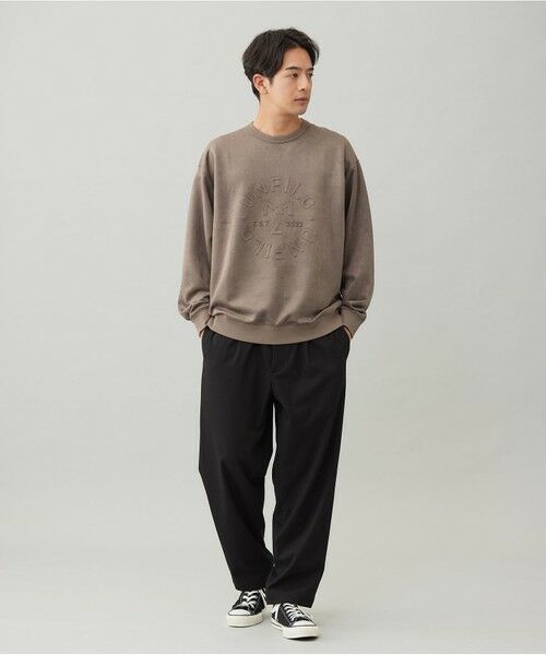 UNFILO / アンフィーロ カットソー | 【男女兼用】クリーンスエード エンボスロゴ クルー | 詳細8