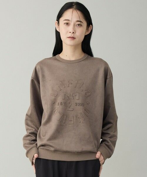 UNFILO / アンフィーロ カットソー | 【男女兼用】クリーンスエード エンボスロゴ クルー | 詳細12