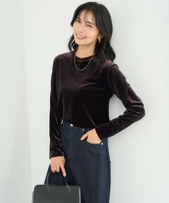 UNFILO / アンフィーロ カットソー | ストレッチ ベロアロンT