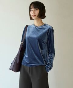 UNFILO / アンフィーロ カットソー | ストレッチ ベロアロンT