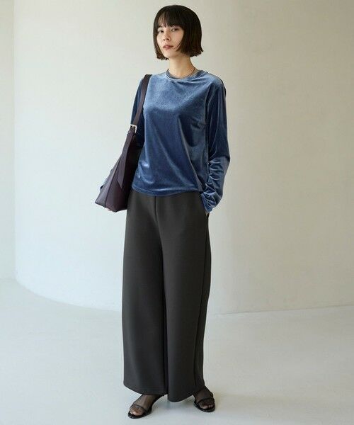 UNFILO / アンフィーロ カットソー | ストレッチ ベロアロンT | 詳細10