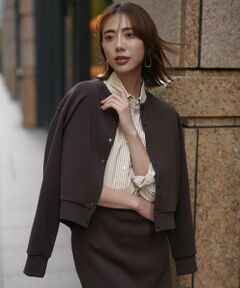 UNFILO / アンフィーロ カーディガン・ボレロ | 【野呂佳代さん着用】BEAUTY FORM JERSEY スナップカーディガン