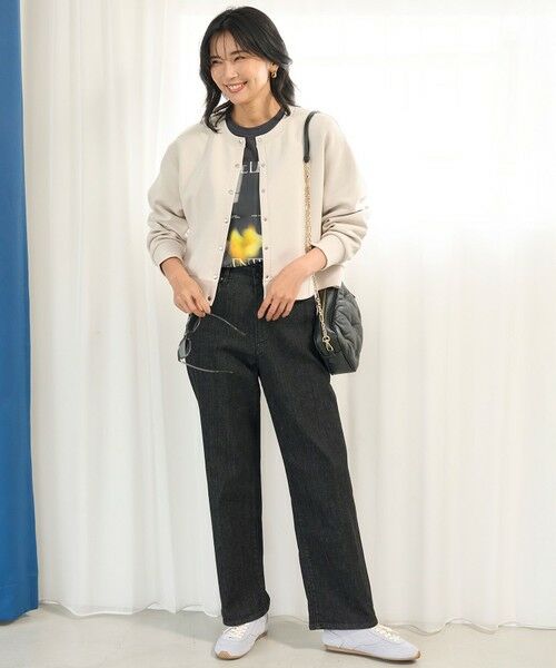 UNFILO / アンフィーロ カーディガン・ボレロ | 【野呂佳代さん着用】BEAUTY FORM JERSEY スナップカーディガン | 詳細3