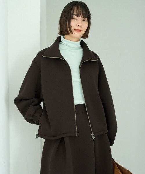 UNFILO / アンフィーロ ブルゾン | 【野呂佳代さん着用】BEAUTY FORM JERSEY+ ZIPブルゾン | 詳細6