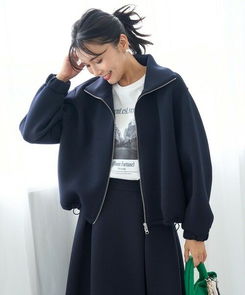 UNFILO / アンフィーロ ブルゾン | 【野呂佳代さん着用】BEAUTY FORM JERSEY+ ZIPブルゾン | 詳細21