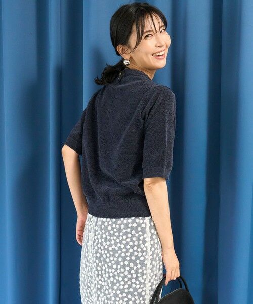 UNFILO / アンフィーロ ニット・セーター | ベロアモール ハーフスリーブニット | 詳細4