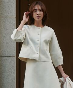 UNFILO / アンフィーロ カーディガン・ボレロ | BEAUTY FORM KNIT パールボタン カーディガン