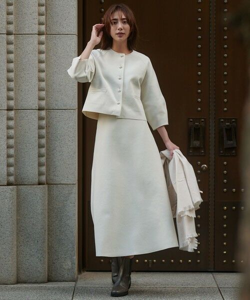 UNFILO / アンフィーロ カーディガン・ボレロ | BEAUTY FORM KNIT パールボタン カーディガン | 詳細1