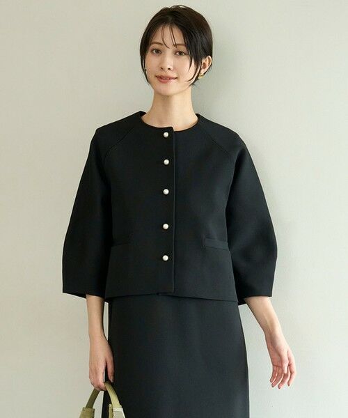 UNFILO / アンフィーロ カーディガン・ボレロ | BEAUTY FORM KNIT パールボタン カーディガン | 詳細19