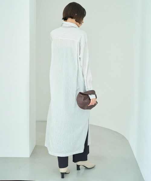 UNFILO / アンフィーロ ミニ丈・ひざ丈ワンピース | ポプリン シャツワンピース | 詳細2